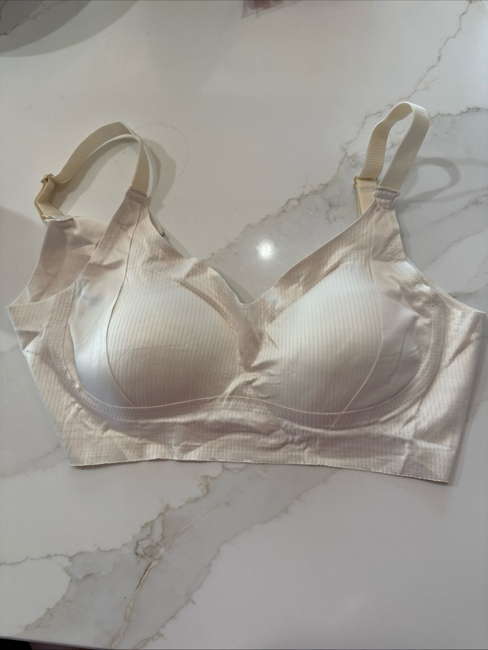 Seamless Wireless Comfort Bra - Cream